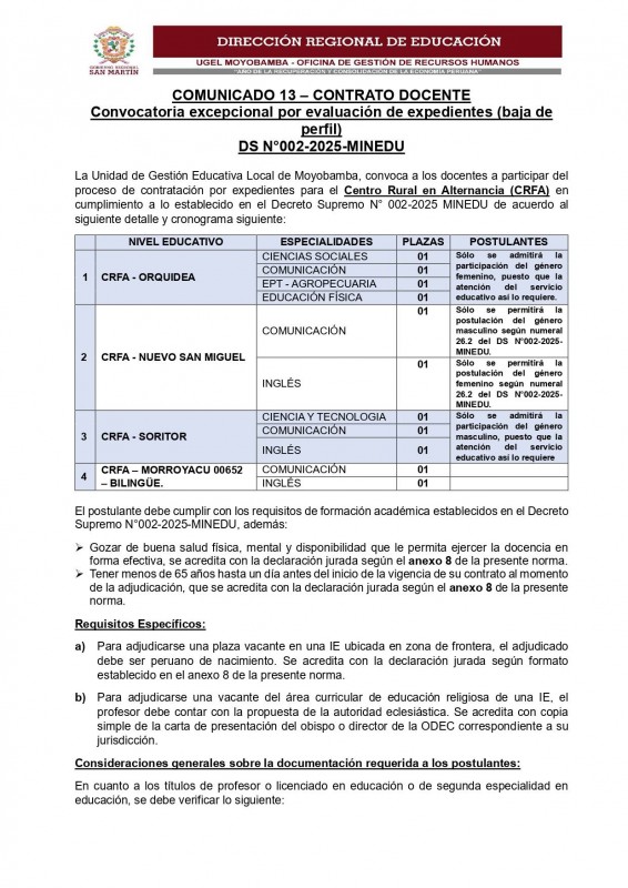 📢📌𝐂𝐎𝐍𝐓𝐑𝐀𝐓𝐀𝐂𝐈𝐎́𝐍 𝐃𝐎𝐂𝐄𝐍𝐓𝐄 𝟐𝟎𝟐5 - 👩🏻&zwj;🏫👨🏻&zwj;🏫
