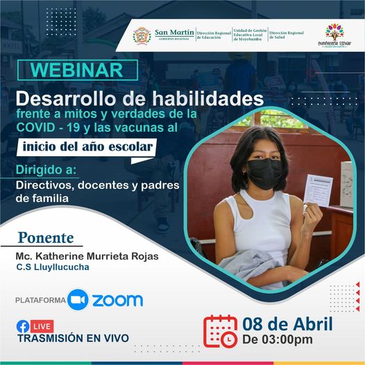 Desarrollo de Habilidades Frente a Mitos y Verdades de la Covid-19 y las Vacunas al Inicio del A&ntilde;o Escolar