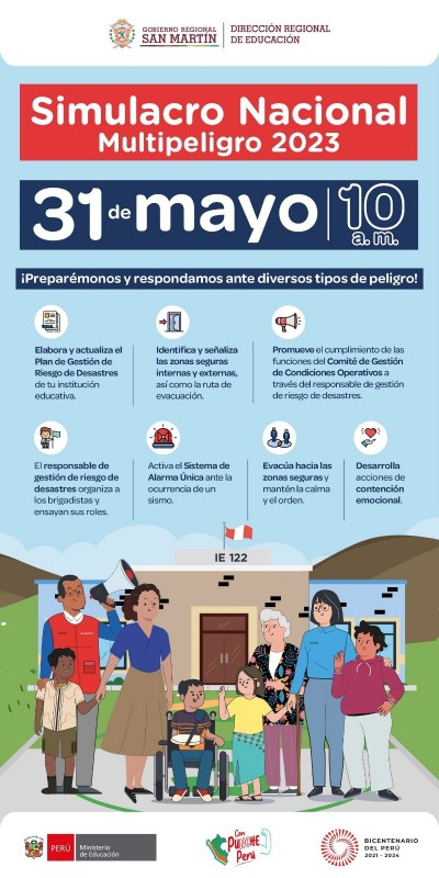 #Simulacro2023 | &iexcl;Comunidad educativa! ⚠️⚠️